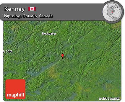 Satellite 3D Map of Kenney