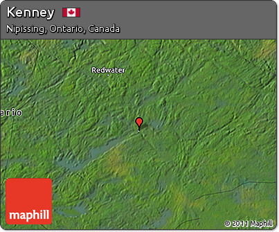 Satellite 3D Map of Kenney