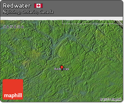 Satellite 3D Map of Redwater
