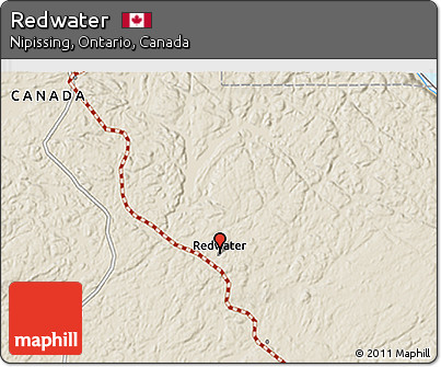 Shaded Relief 3D Map of Redwater
