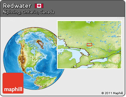 Physical Location Map of Redwater