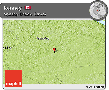 Physical Panoramic Map of Kenney