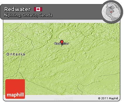Physical Panoramic Map of Redwater