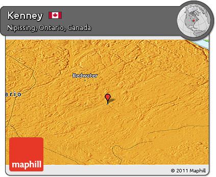 Political Panoramic Map of Kenney