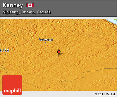 Political Panoramic Map of Kenney