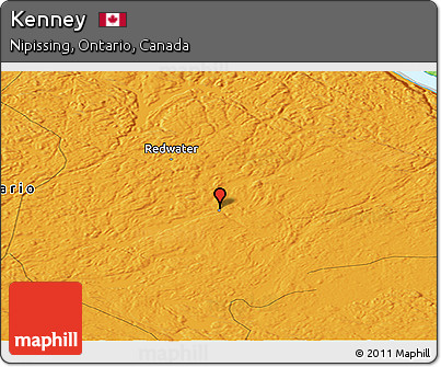 Political Panoramic Map of Kenney