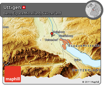 Physical 3D Map of Uttigen
