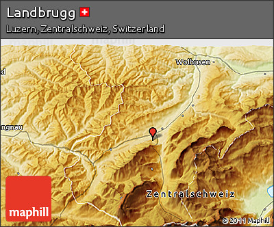 Physical 3D Map of Landbrugg