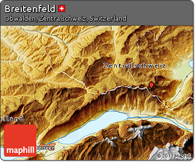 Physical 3D Map of Breitenfeld