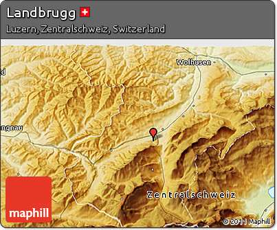 Physical 3D Map of Landbrugg