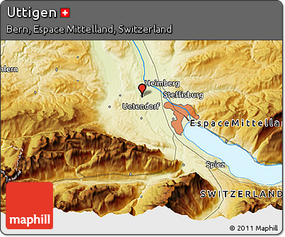 Physical 3D Map of Uttigen