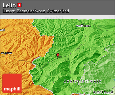 Political 3D Map of Lelin