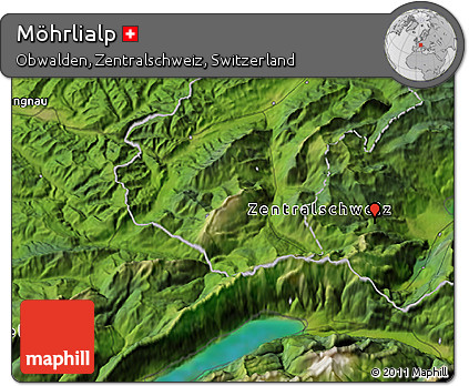 Satellite 3D Map of Möhrlialp