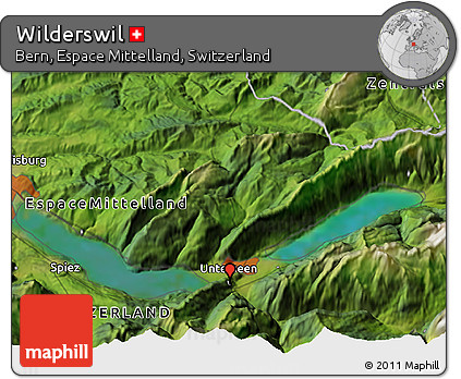Satellite 3D Map of Wilderswil