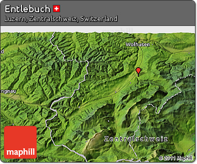 Satellite 3D Map of Entlebuch