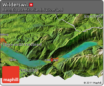 Satellite 3D Map of Wilderswil