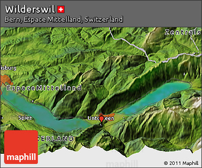 Satellite 3D Map of Wilderswil