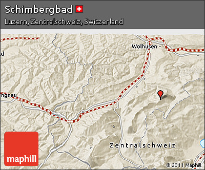 Shaded Relief 3D Map of Schimbergbad