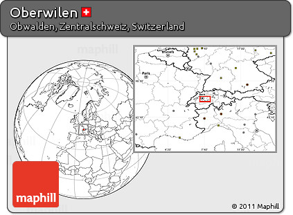 Blank Location Map of Oberwilen