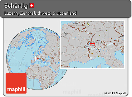 Gray Location Map of Schärlig