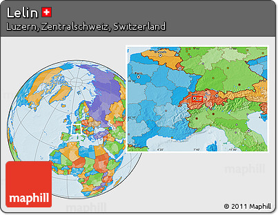 Political Location Map of Lelin