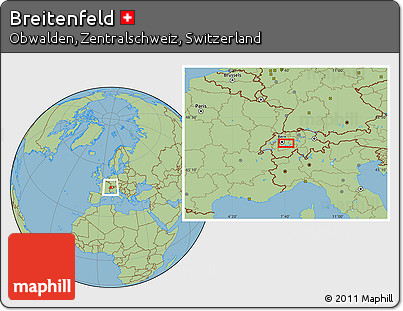 Savanna Style Location Map of Breitenfeld