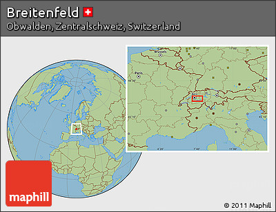Savanna Style Location Map of Breitenfeld
