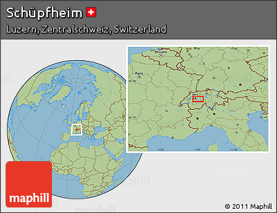 Savanna Style Location Map of Schüpfheim