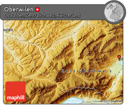 Physical Map of Oberwilen