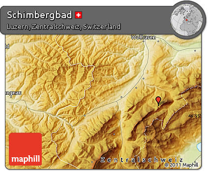 Physical Map of Schimbergbad