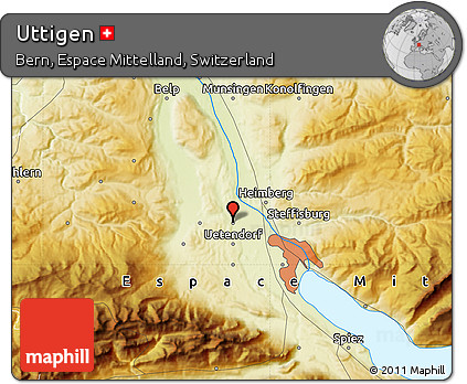 Physical Map of Uttigen
