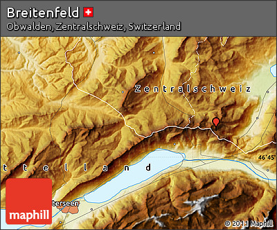 Physical Map of Breitenfeld