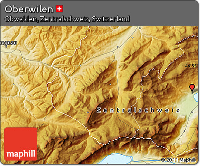 Physical Map of Oberwilen