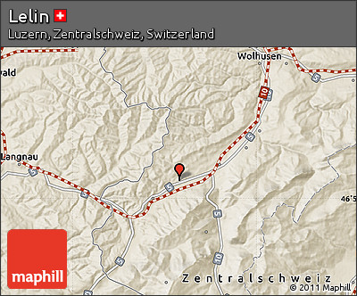 Shaded Relief Map of Lelin