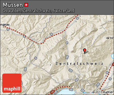 Shaded Relief Map of Müssen