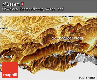Physical Panoramic Map of Müssen