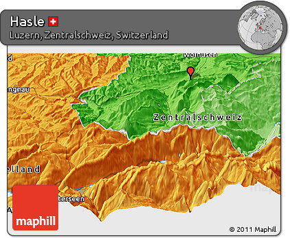 Political Panoramic Map of Hasle