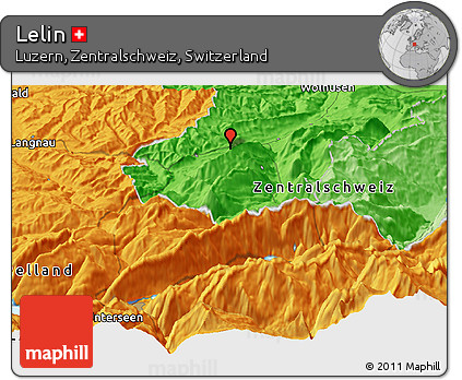 Political Panoramic Map of Lelin