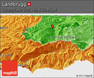 Political Panoramic Map of Landbrugg