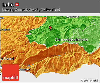 Political Panoramic Map of Lelin