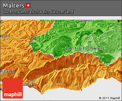Political Panoramic Map of Malters