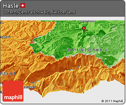 Political Panoramic Map of Hasle