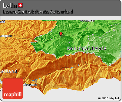 Political Panoramic Map of Lelin