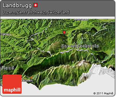 Satellite Panoramic Map of Landbrugg