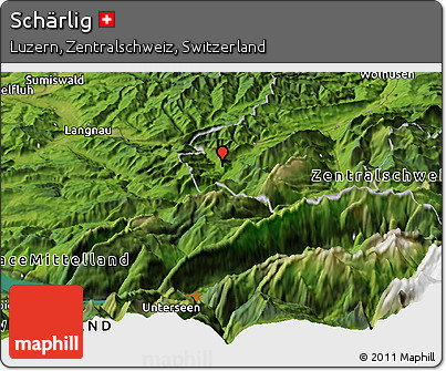 Satellite Panoramic Map of Schärlig