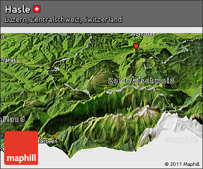 Satellite Panoramic Map of Hasle