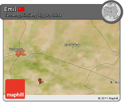 Satellite 3D Map of Emil