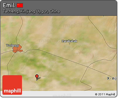 Satellite 3D Map of Emil