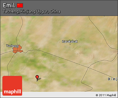 Satellite 3D Map of Emil