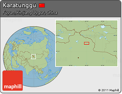 Savanna Style Location Map of Karatünggü